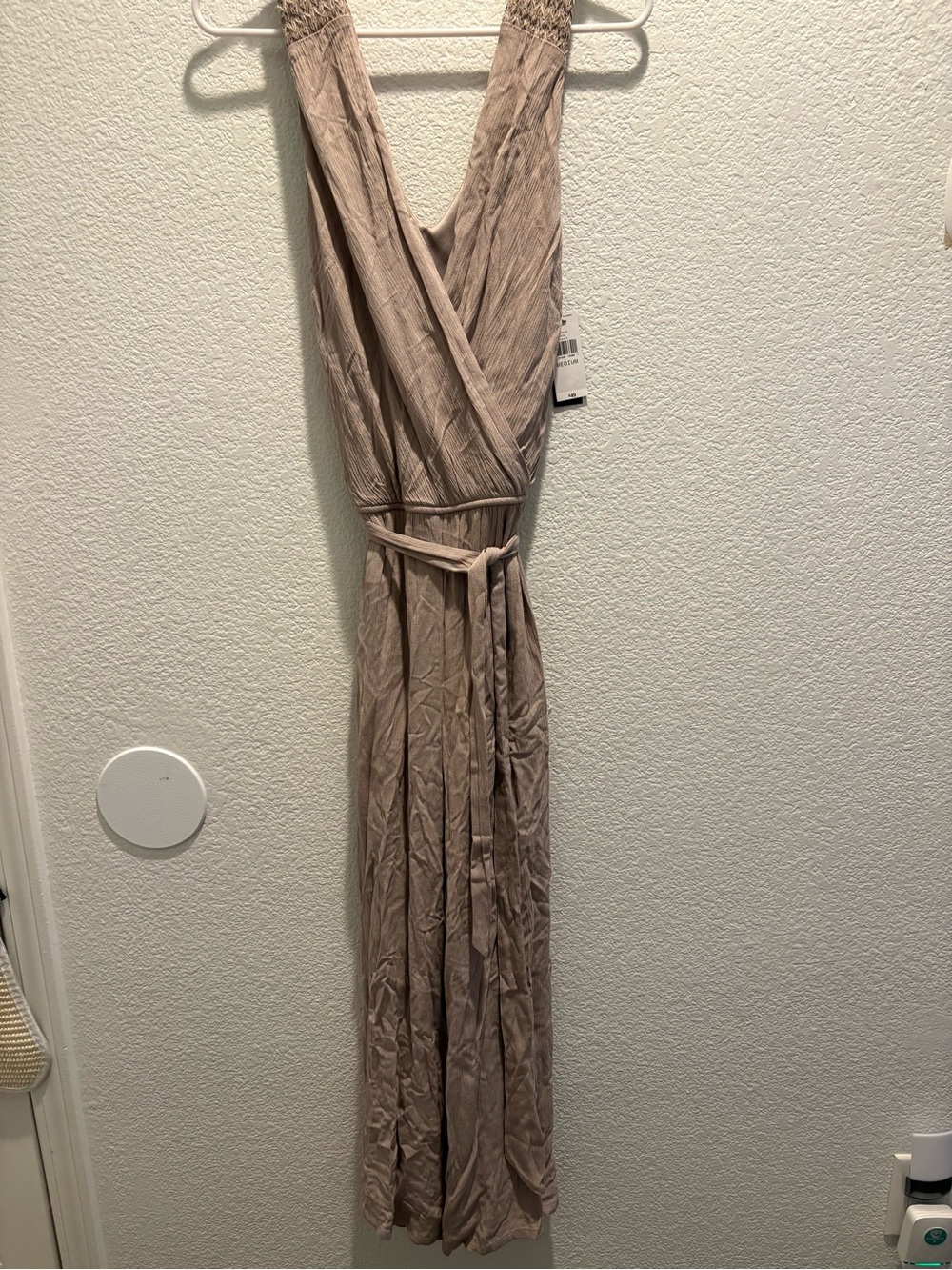Alyx Taupe Wrap-Style Jumpsuit